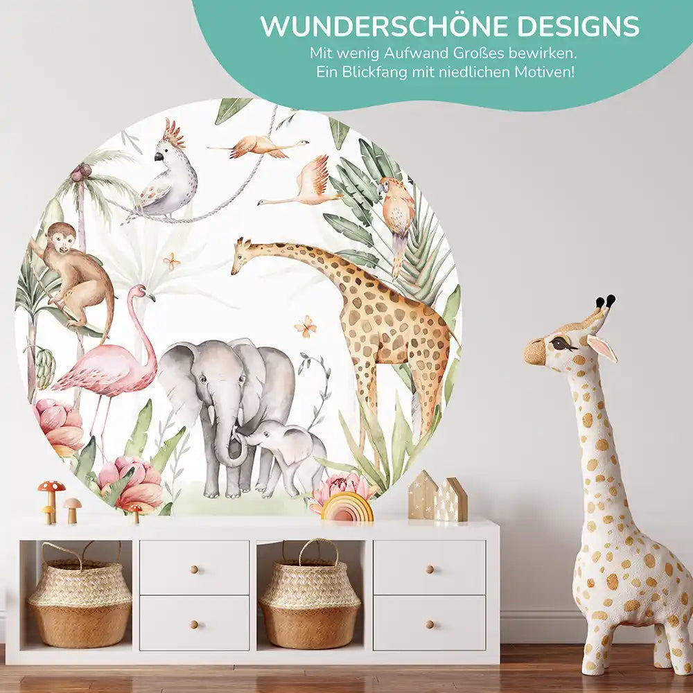 woodland wandsticker set im kinderzimmer