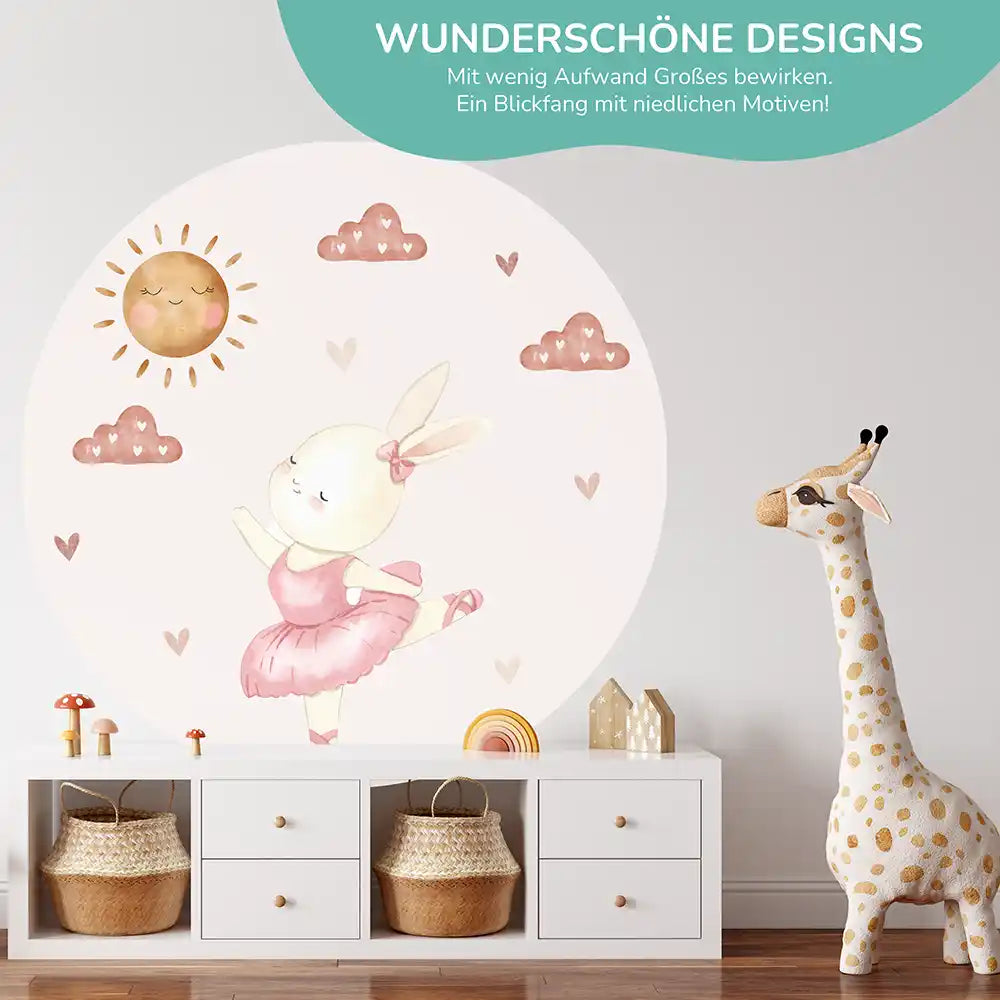 woodland wandsticker set im kinderzimmer