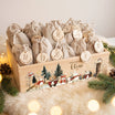 Adventskalender zum Befüllen personalisiert mit Name Winterwald
