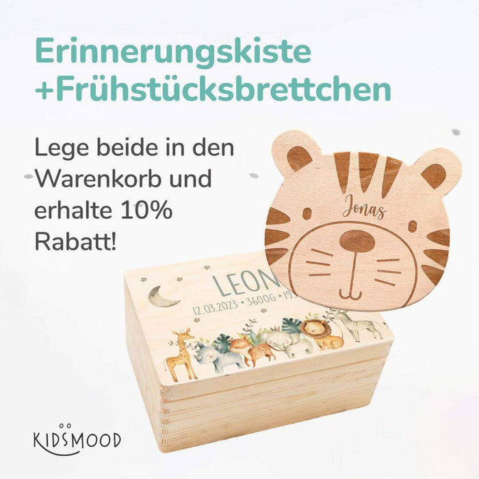 Personalisierte Erinnerungskiste Tierfamilie