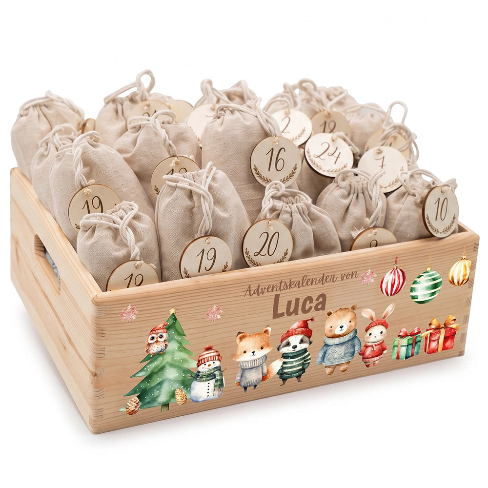 Personalisierter Adventskalender zum Befüllen - Weihnachtswunder