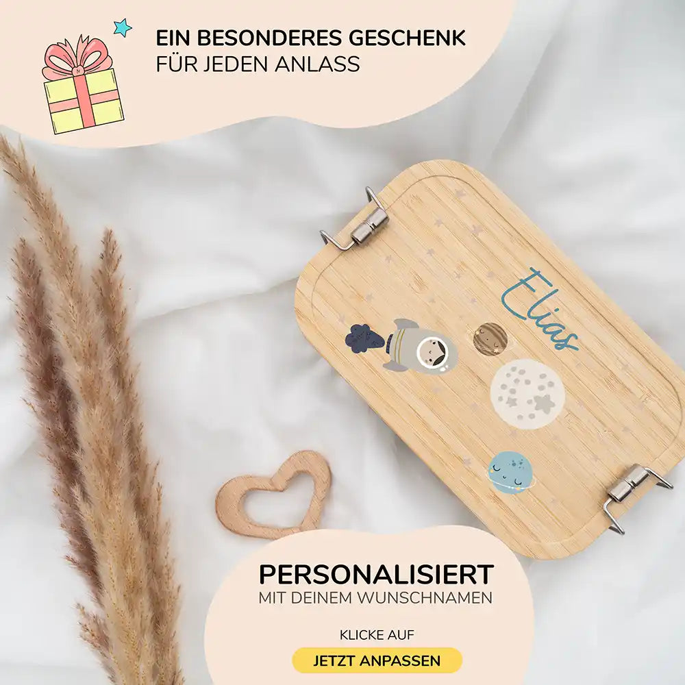 Brotdose personalisiert Weltall