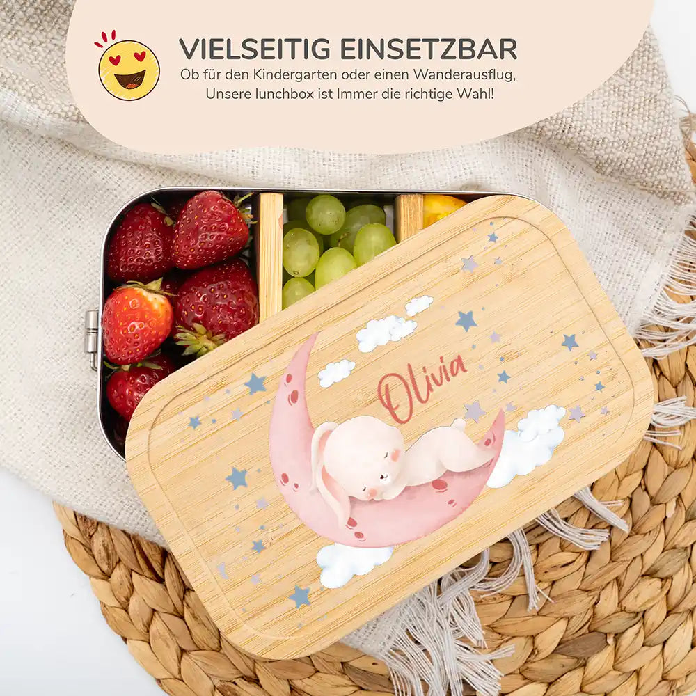 Brotdose personalisiert Baby Hase