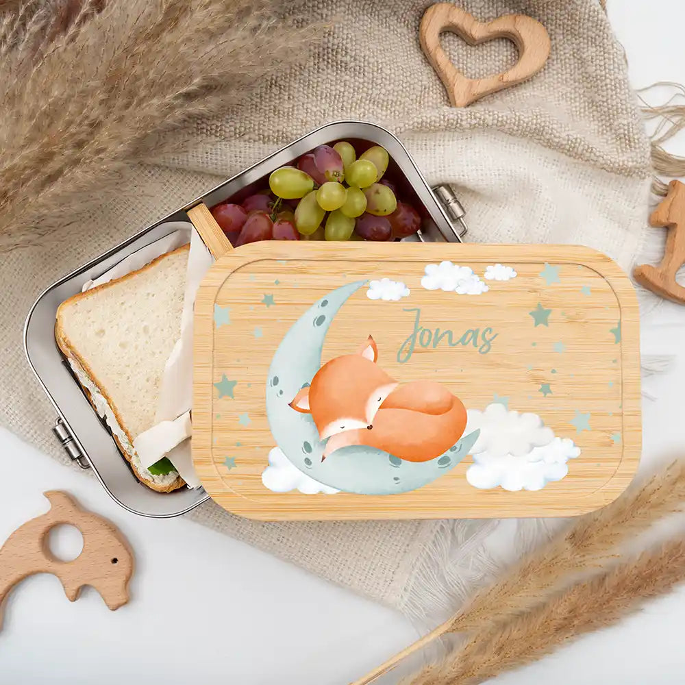 Brotdose personalisiert Baby Fuchs
