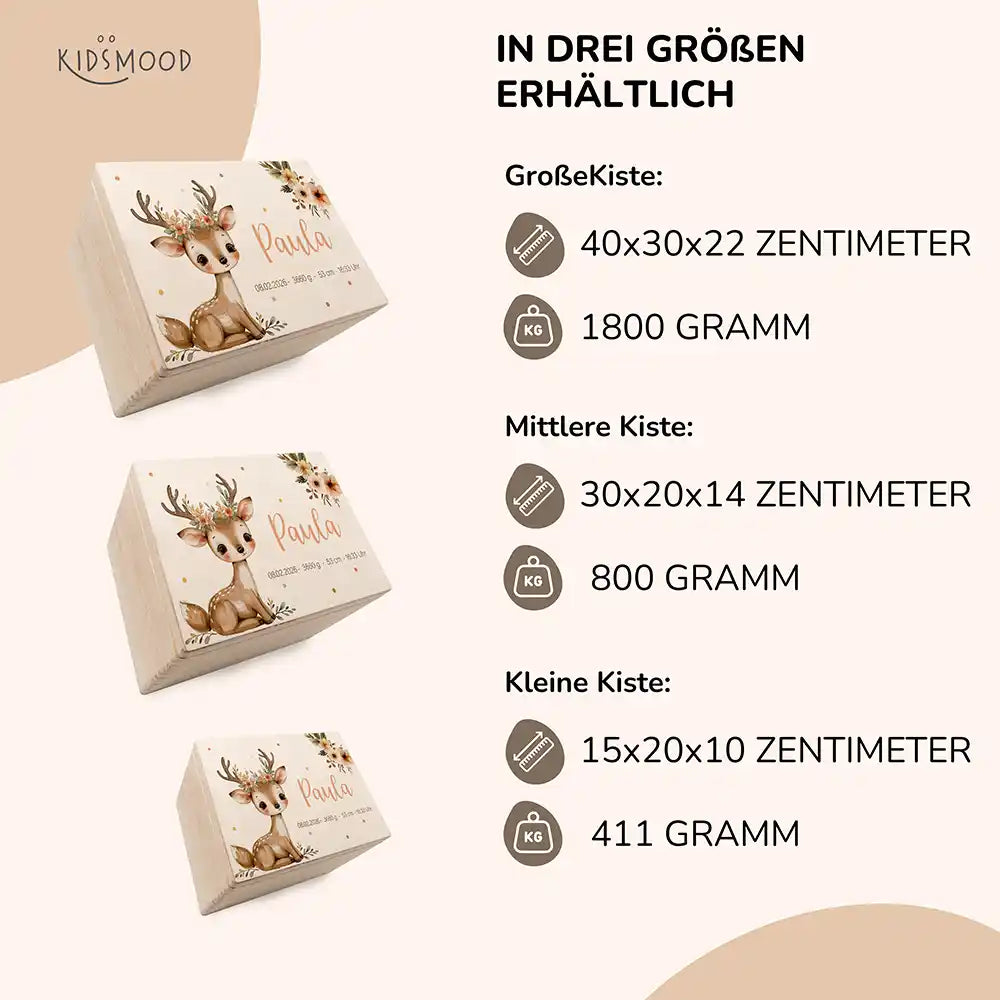 Erinnerungsbox Baby - Baby Reh