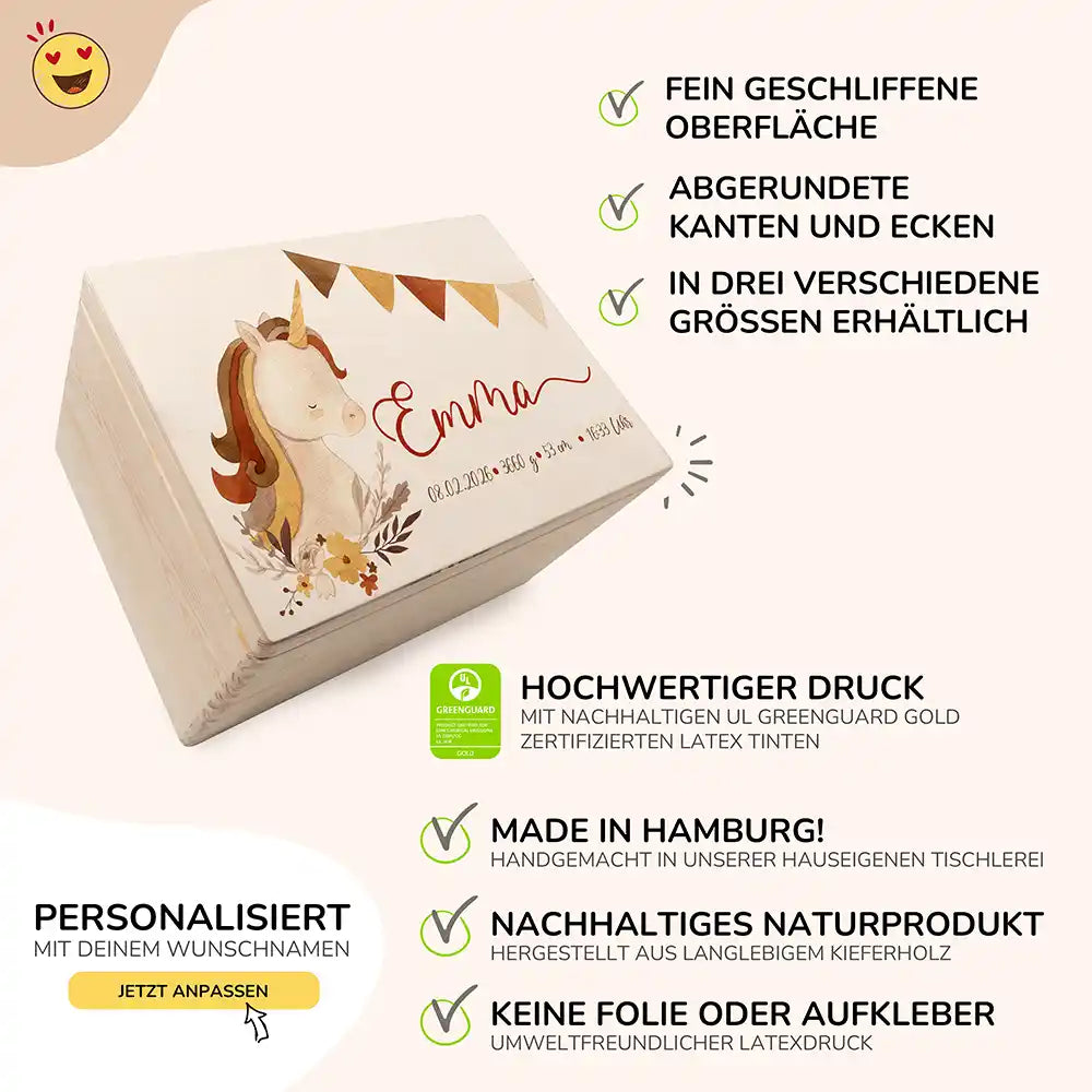 Erinnerungsbox Baby - Baby Einhorn