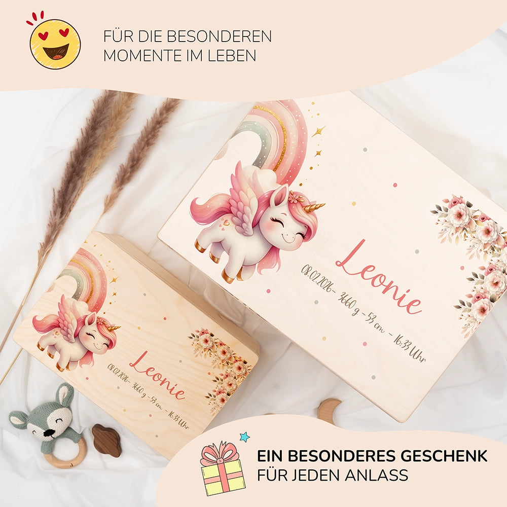 Erinnerungsbox Baby - Baby Einhorn