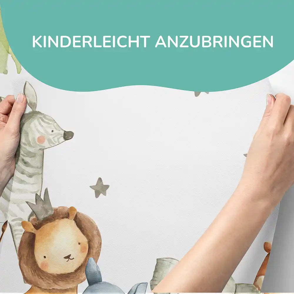 hochwertige jungle wandaufkleber für kinderzimmer