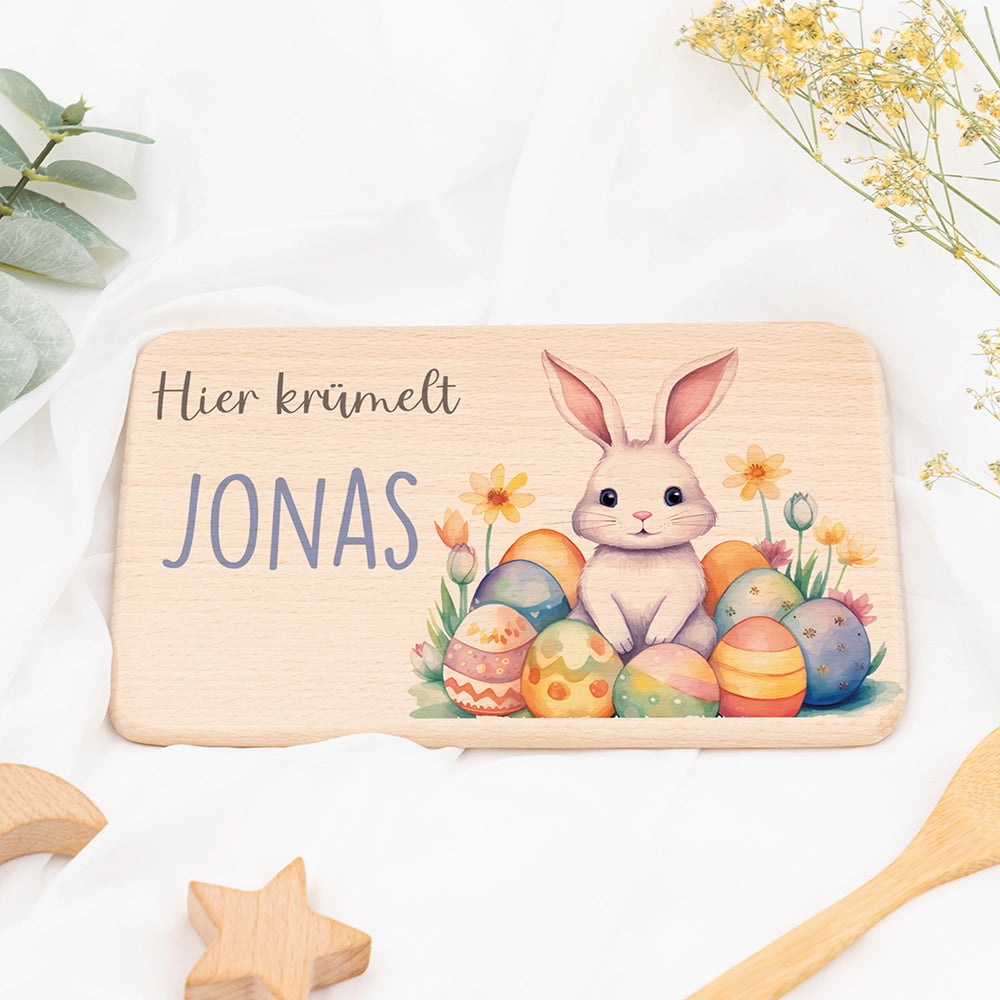 Frühstücksbrettchen Holz personalisiert