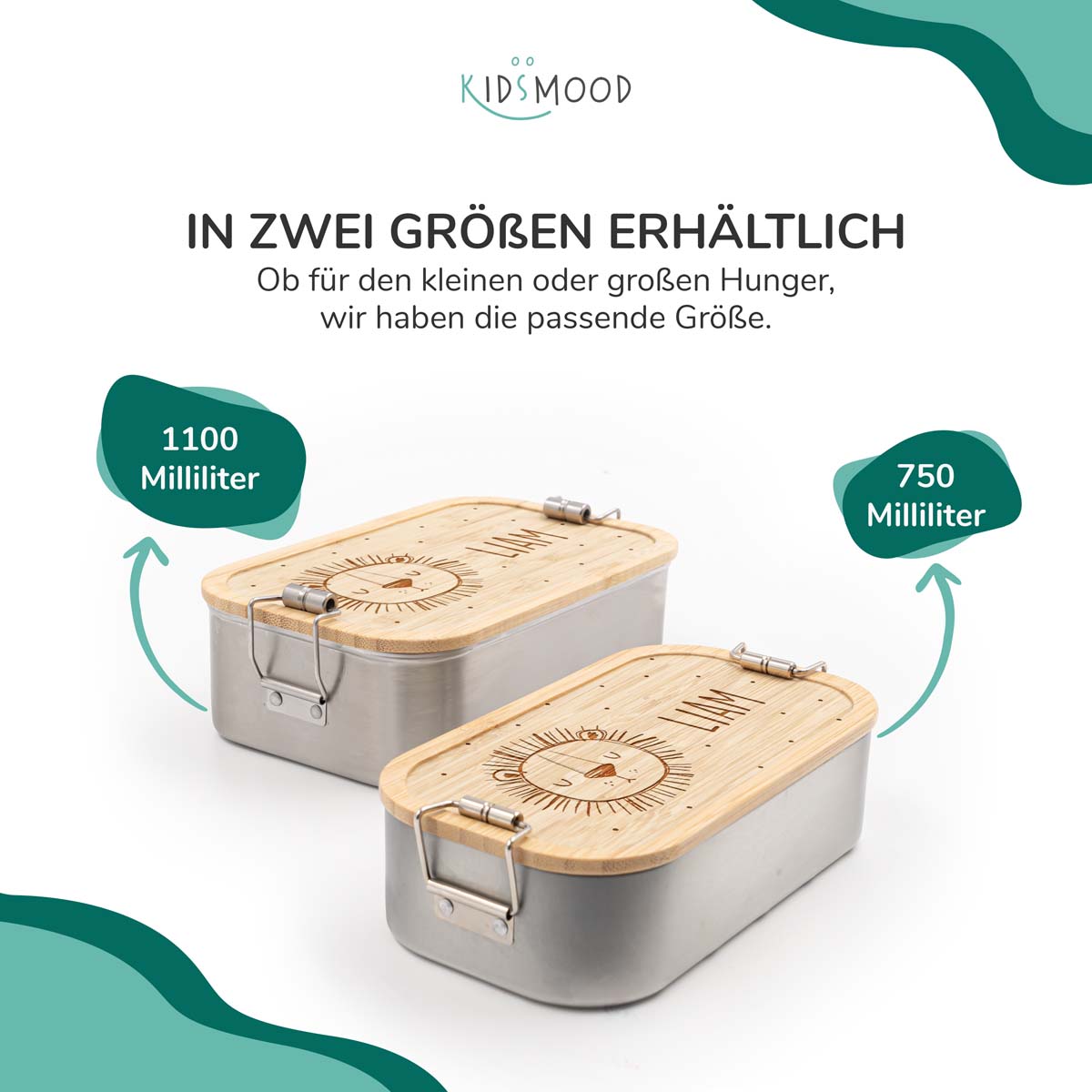 Brotdose personalisiert Löwenkopf