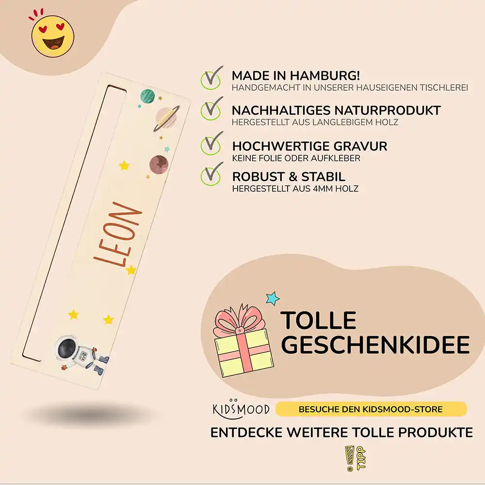 Lesehilfe personalisiert - Astronaut