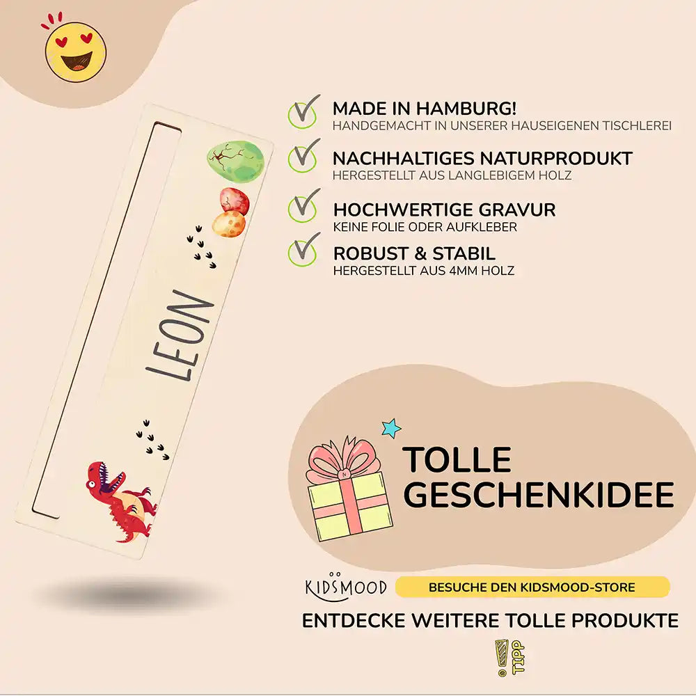 Lesehilfe personalisiert - Dinosaurier