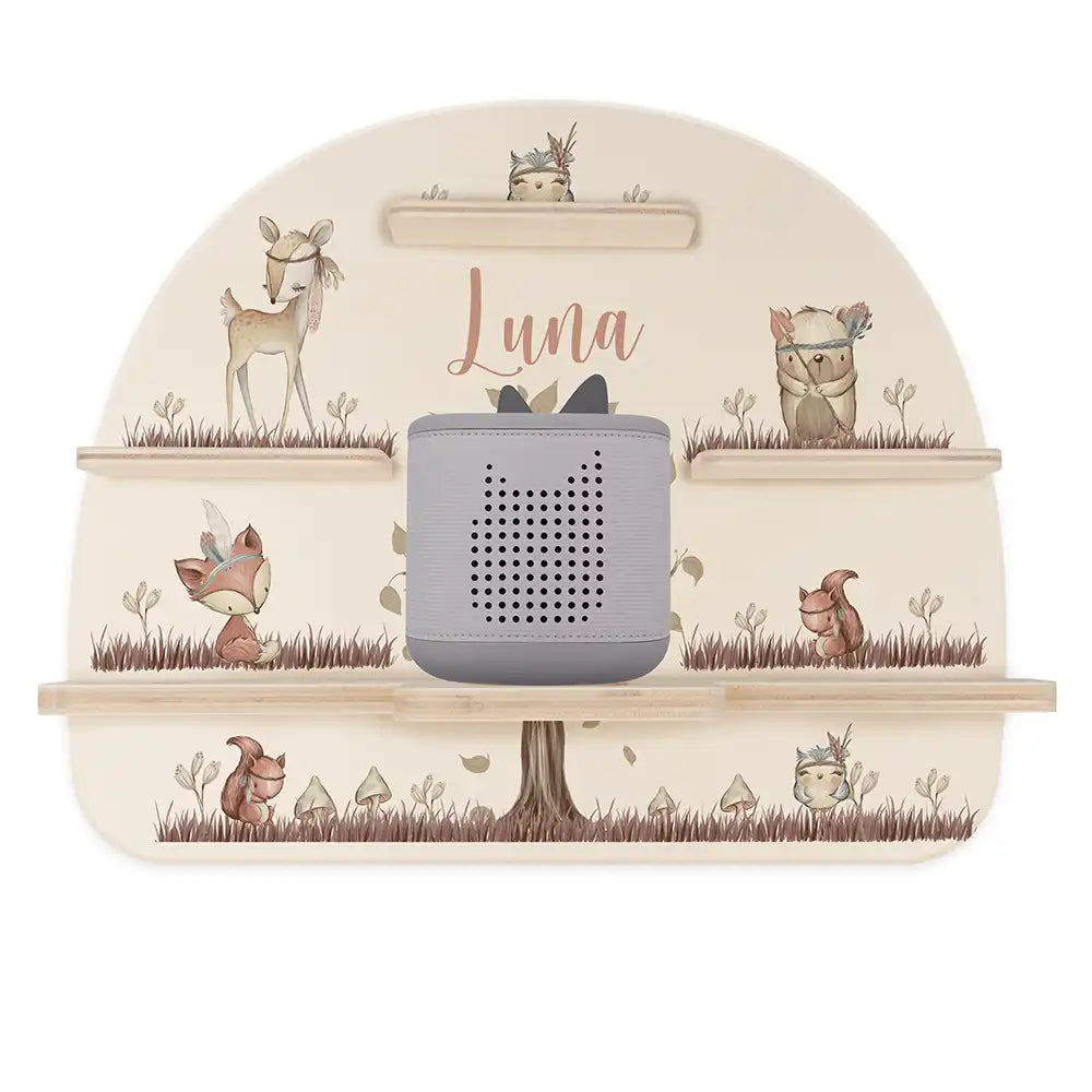 Tonie Regal aus Holz, Toniebox Regal Woodland