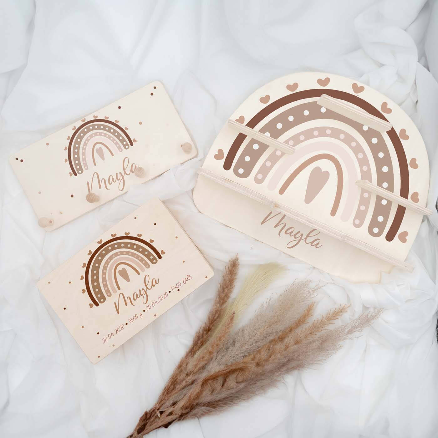 Regenbogen-Bundle 1: Erinnerungskiste, Tonieregal, Garderobe