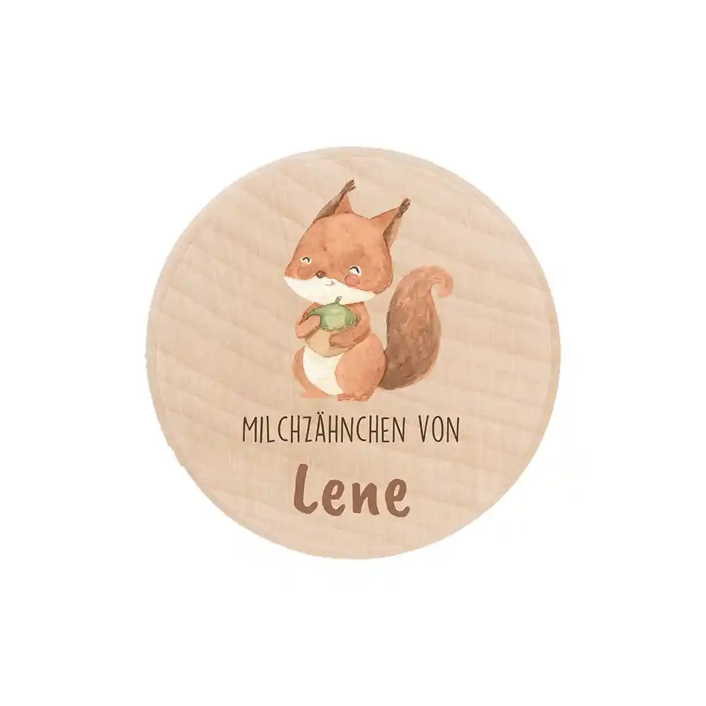 Zahndose Milchzahndose Junge & Mädchen personalisiert aus Holz