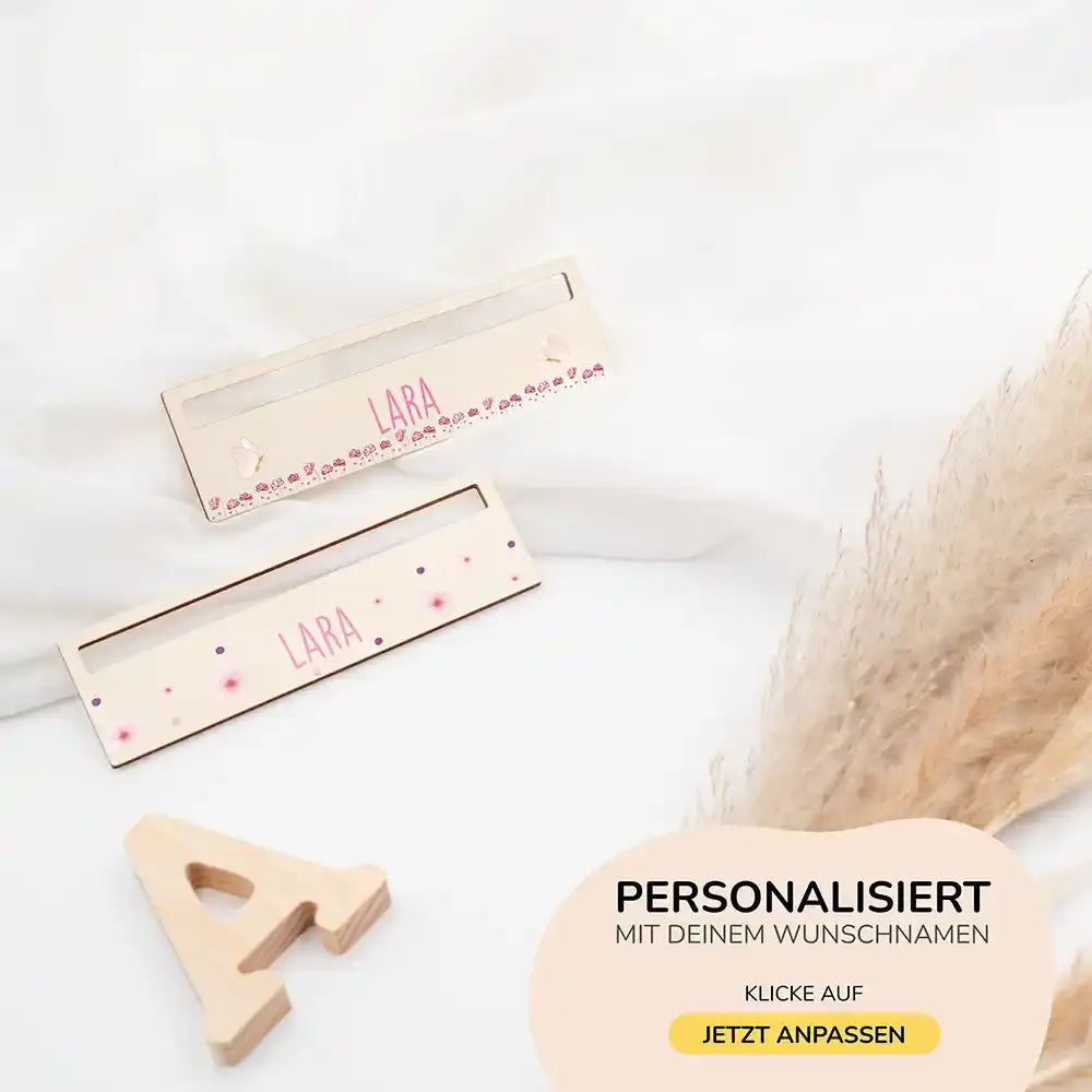 Lesehilfe personalisiert - Blumen