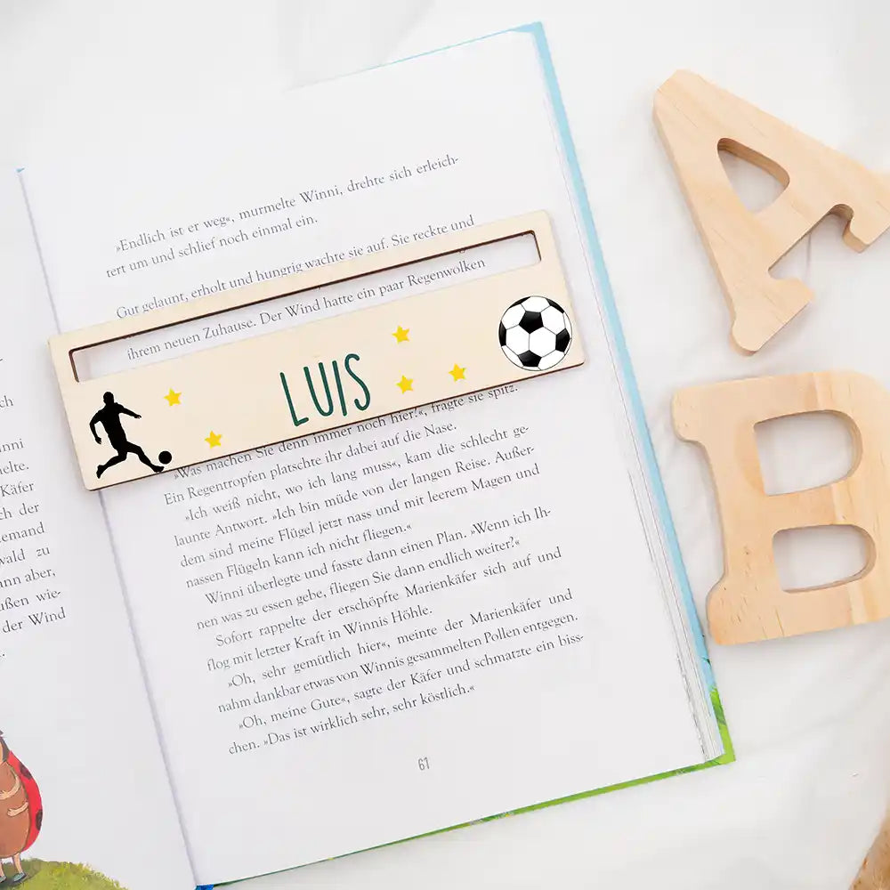 Lesehilfe personalisiert - Fußballer