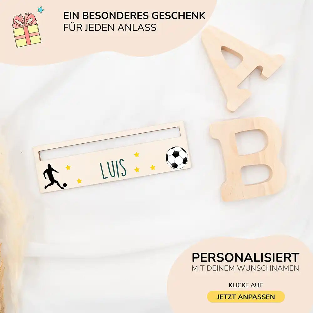 Lesehilfe personalisiert - Fußballer