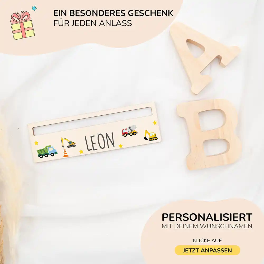 Lesehilfe personalisiert - Baustelle