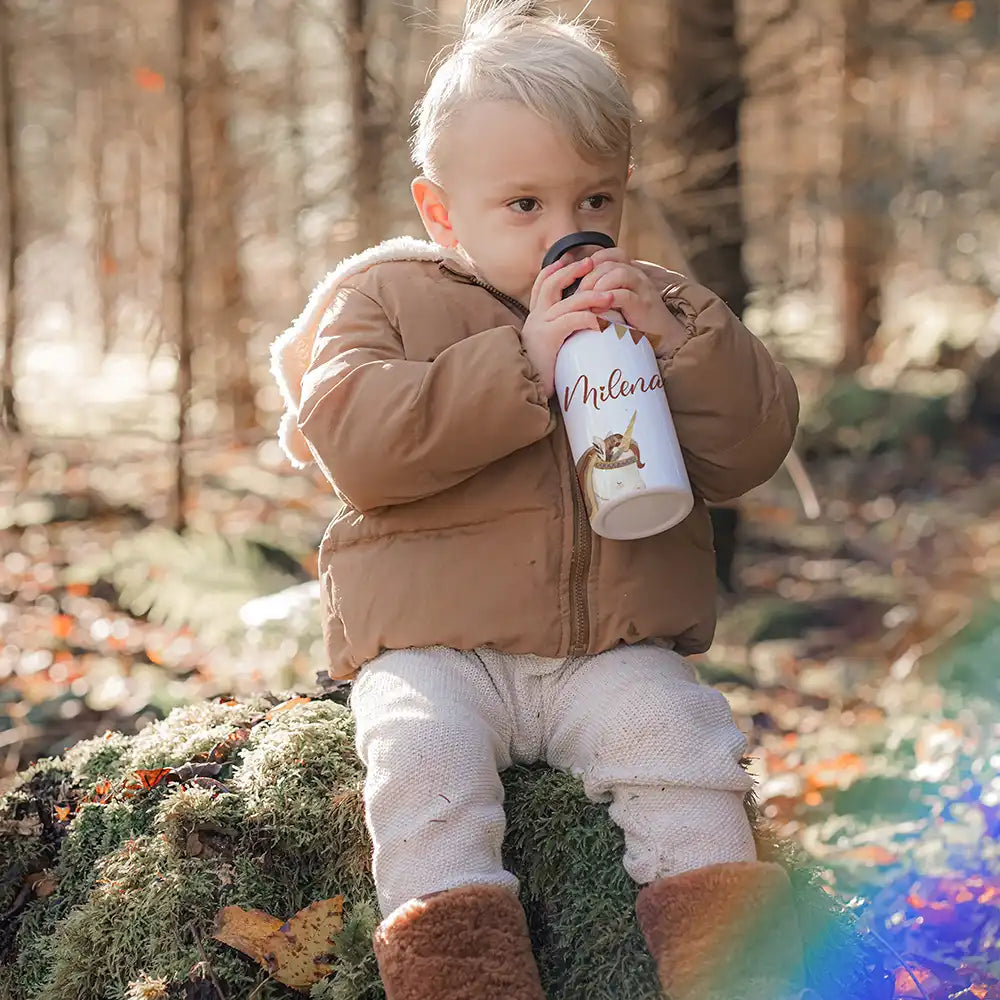 Trinkflaschen Kinder Edelstahl - Einhorn
