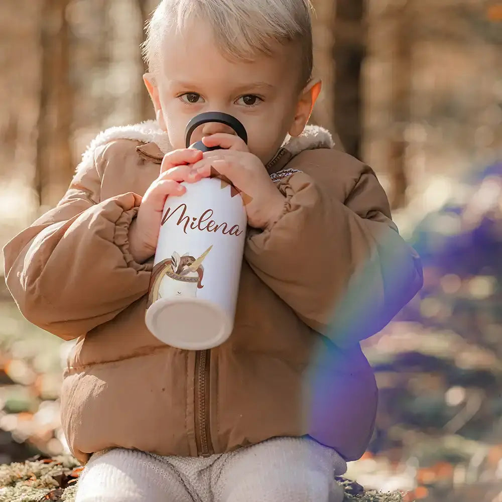 Trinkflaschen Kinder Edelstahl - Einhorn