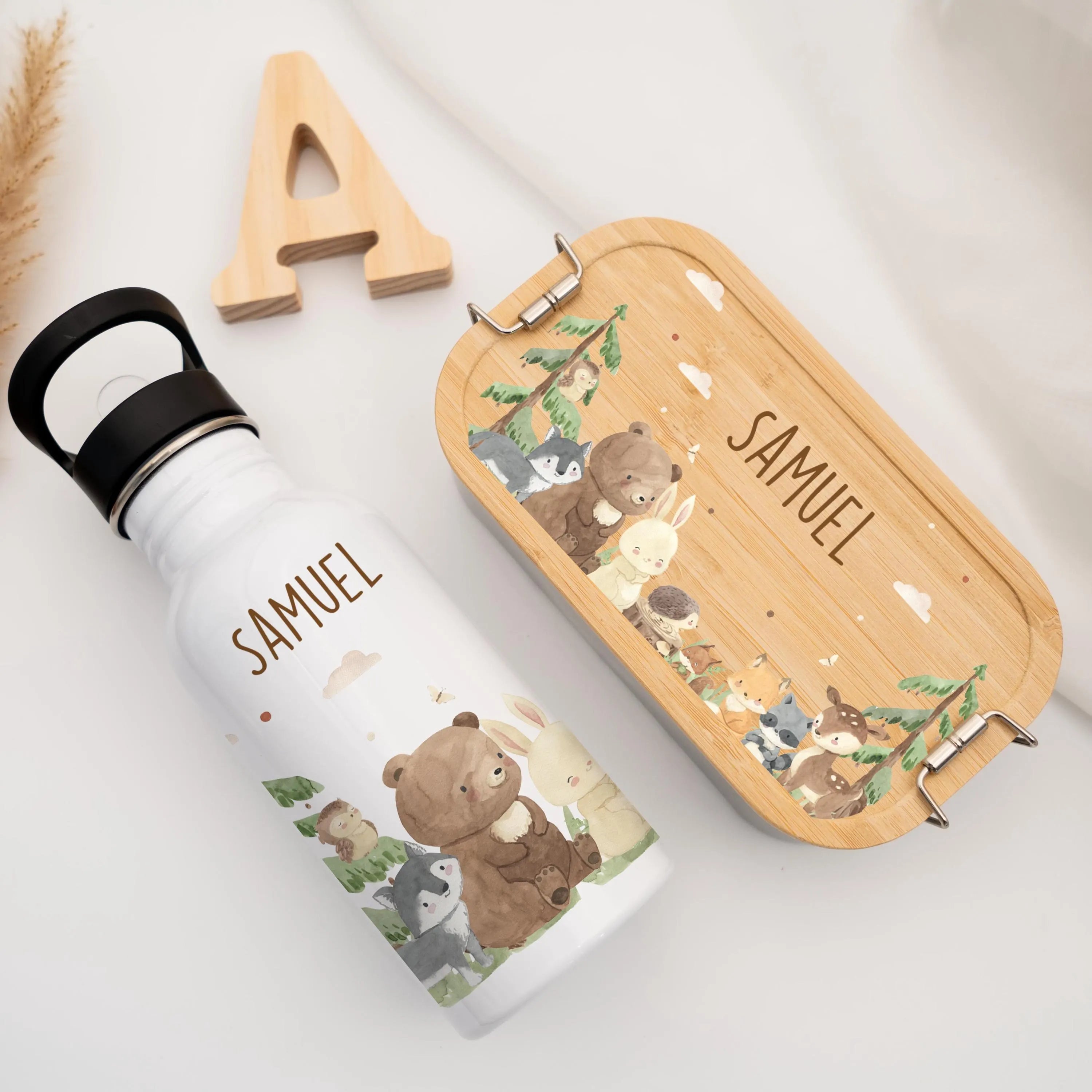 Schulset & Kita Starterset: Brotdose mit Trinkflasche für Kinder