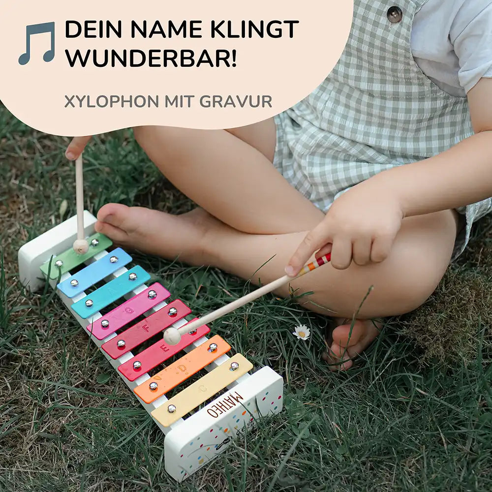Xylophon personalisiert mit Namen