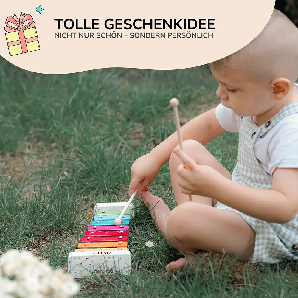 Xylophon personalisiert mit Namen