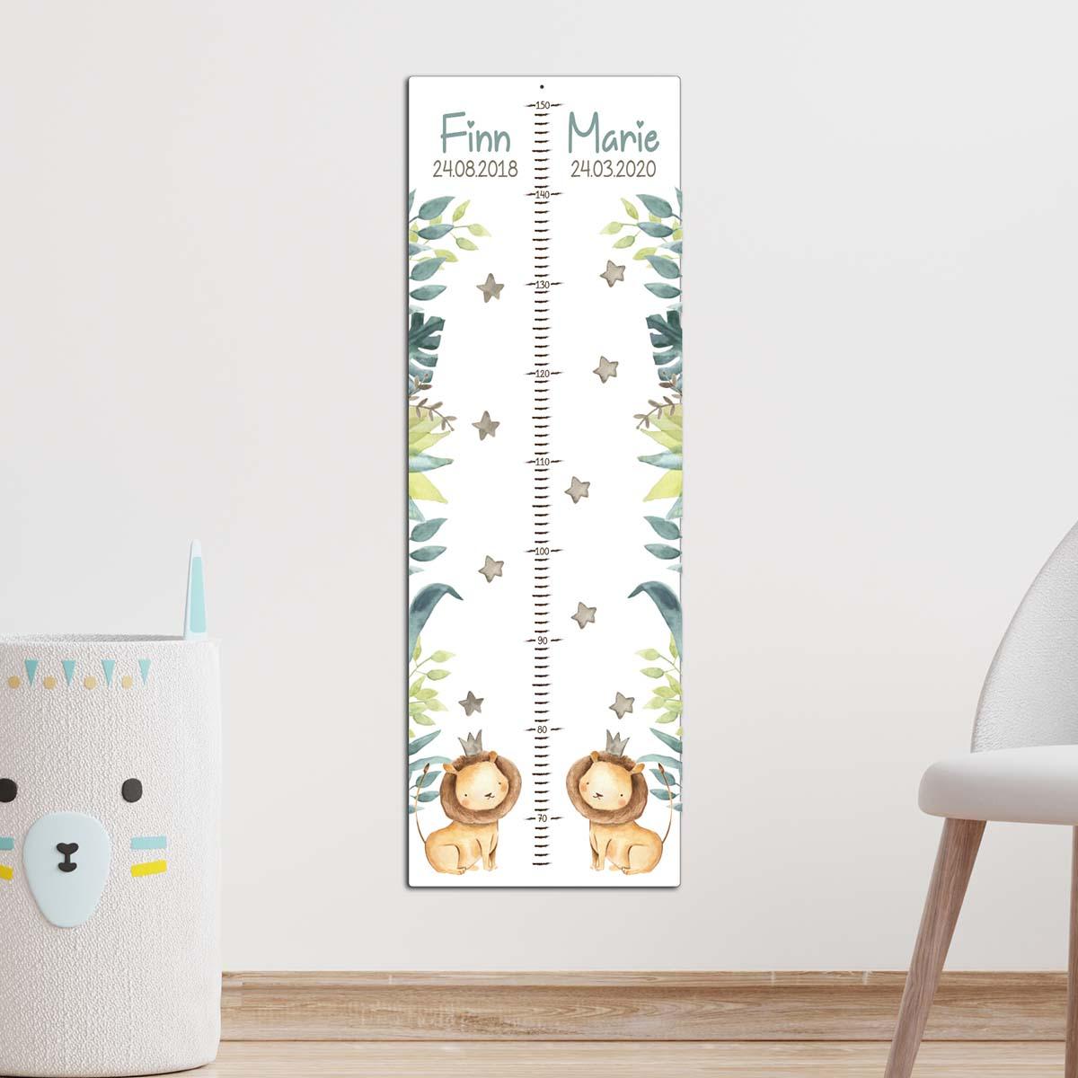 custom sibling design on height chart with names